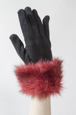 Red Velvet Fleece Glove