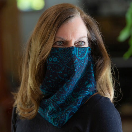 Paisley at Midnight Scarf/Mask
