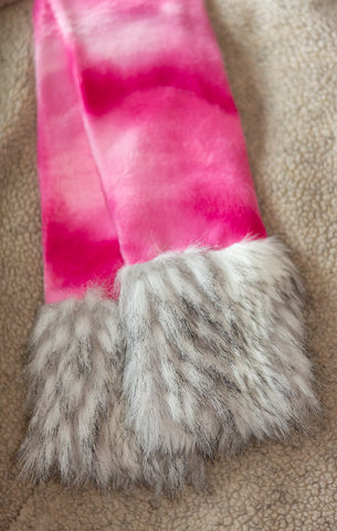 Pink Velboa with White fur